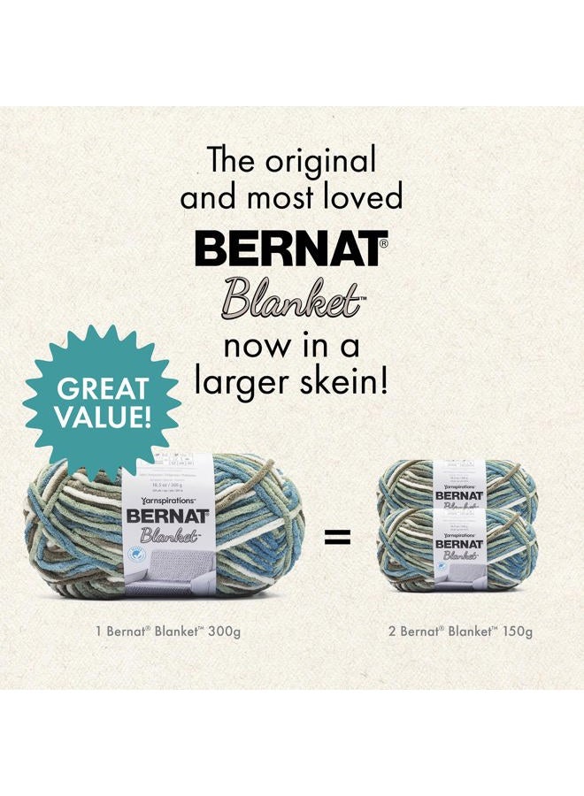 Bernat Blanket Speckle Squall Yarn - 2 Pack of 10.5oz/300g - Polyester - #6 Super Bulky - 220 Yards - Knitting & Crochet - Image 5