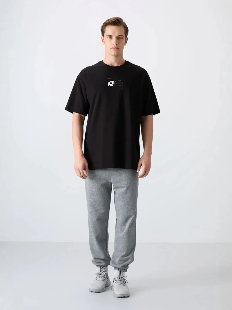 TOMMYLIFE TOMMY Oversized Logo Crew Neck T-Shirt
