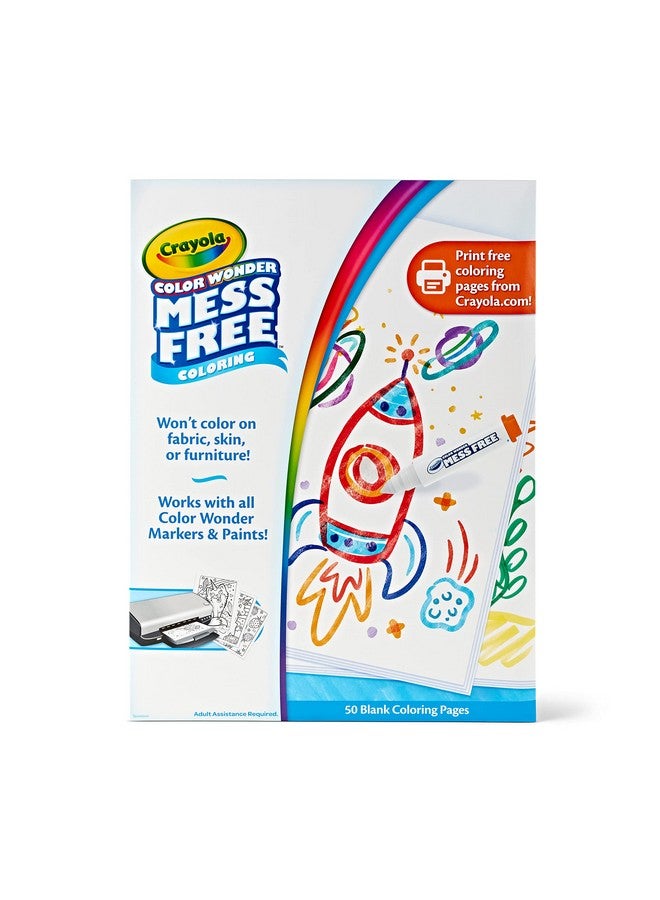 كرايولا صفحات تلوين كرايولا كولور وندر ميس المجانية (٥٠ صفحة)، ابتكر صفحات التلوين الخاصة بك، عبوة إعادة تعبئة كولور وندر فارغة، هدايا للأطفال من سن ٣ سنوات فما فوق - Image 1