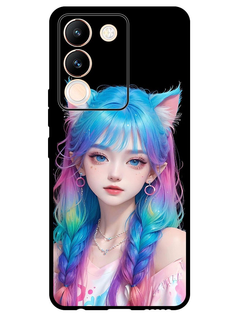 Theodor Protective Case Anti Scratch Shock Proof Bumper Cover For Vivo V29e Girl 1 - Image 1