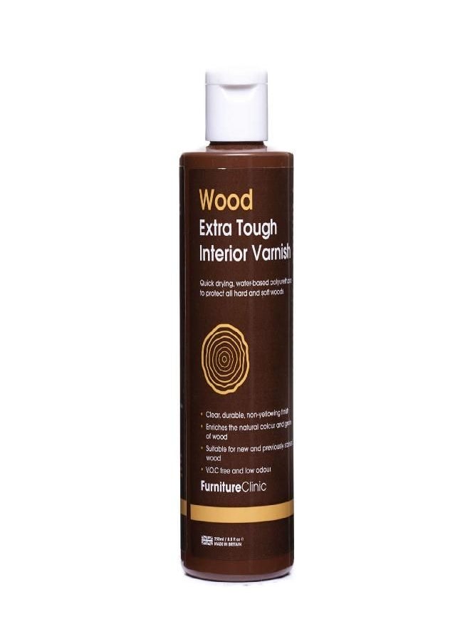 Furniture Clinic - Furniture Clinic Interior Wood Varnish | Extra Tough Water-Based Varnish for Furniture & Interior Wood, Gloss, 250 ml - Image 1