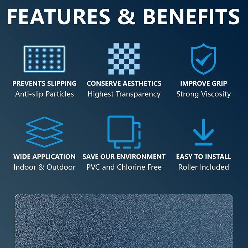 MURCY Prevent Slips and Falls: Enhance Safety with Clear Non-Slip Carpet Stair Treads, 24 * 4 Inch Stair Step Protectors by (9 PCS) - Image 3