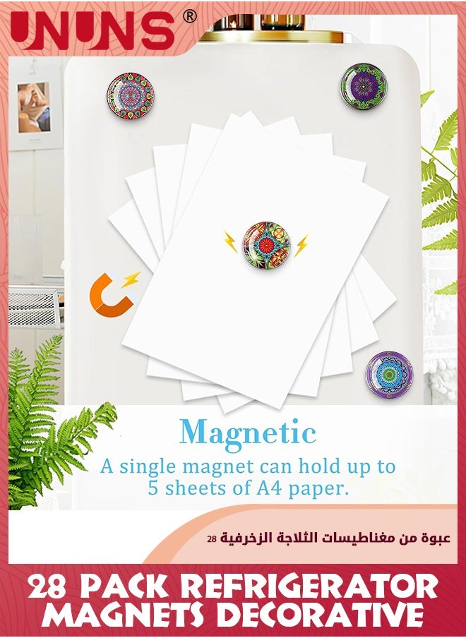 28 Pack Refrigerator Magnets Decorative,Mandala Petal Fridge Magnets,Decorative Refrigerator Magnets,Locker And Whiteboard Magnets- Perfect For Home And Office Use - pzsku/ZDE1F4E35A9826DF663C5Z/45/_/1731916433/06cf8578-08ef-4345-bde9-5f9c67db1fe5