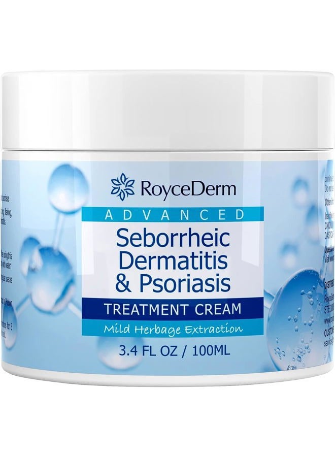 Roycederm Seborrheic Dermatitis Cream, Scalp Treatment for Psoriasis, Folliculitis, Dry Scalp, Dandruff, Anti-Itch Cream for Soothing Relief - Image 1