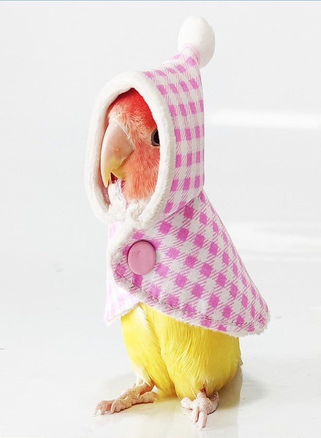 HASSLICKIT Cute Bird Costume, Parrot Cloak Cosplay Photo Prop, Bird Clothes for Budgerigar, African Greys Parakeet, Conure, Cockatiel, Mynah, Love Birds, Finches (Pink) - Image 1