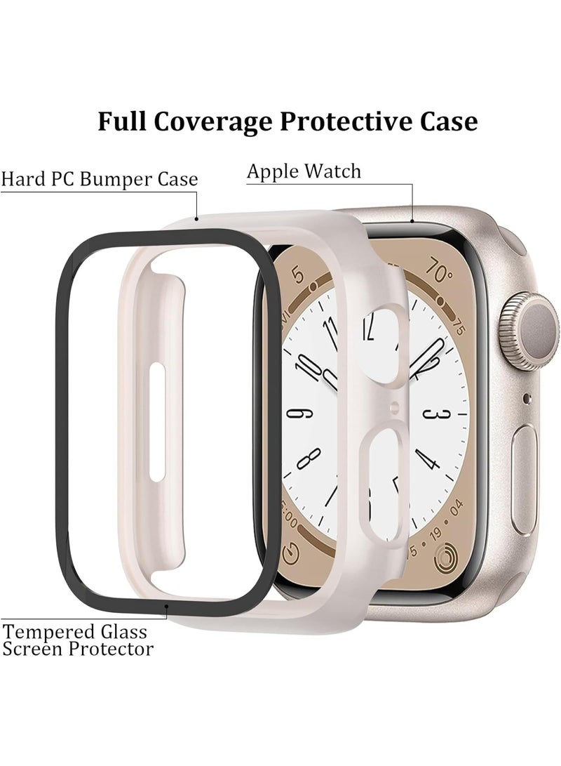 6 Pack Case Compatible with Apple Watch Series 10 46mm with Tempered Glass Screen Protector - Image 2