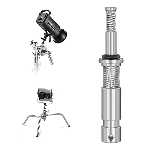 NEEWER Junior to Baby Pin Adapter, 1-1/8"/28mm Junior Male Stud to 5/8"/16mm Baby Male Stud Stand Adapter for C Stand, Heavy Duty Light Stand, TV Clamp, Turtle Base, UA027 - Image 1