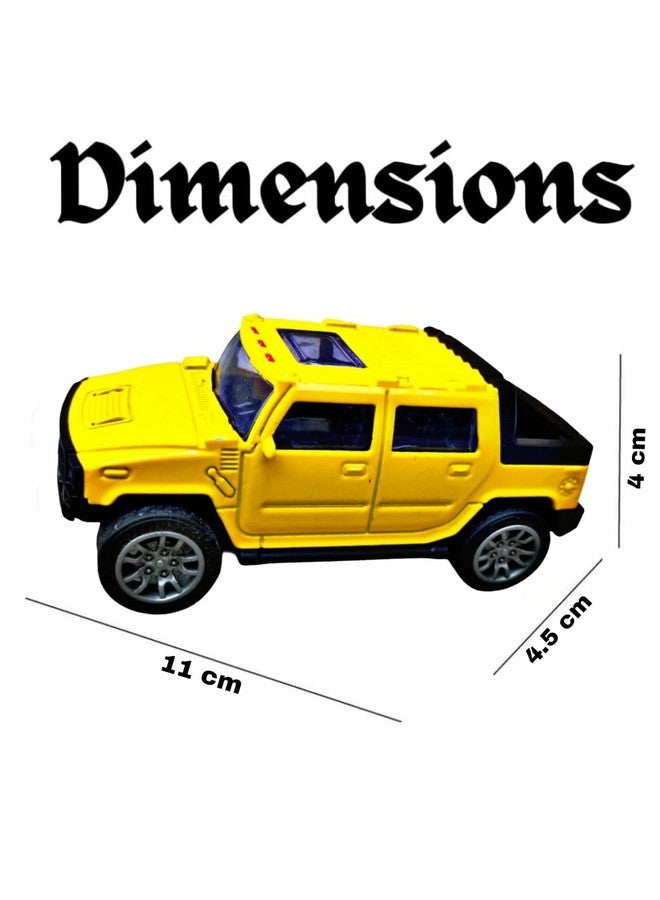 RUHANI Model World Die Cast Model Car Hot Metal car in Pullback Function | Metal DieCast Racing Car(Size - 1:36) Yellow - Image 4