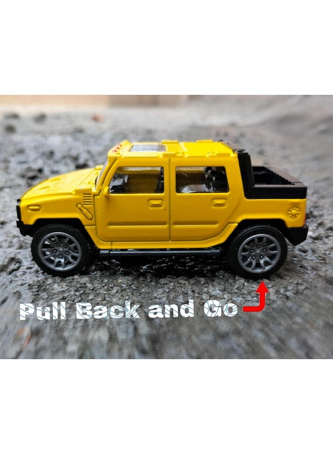 RUHANI Model World Die Cast Model Car Hot Metal car in Pullback Function | Metal DieCast Racing Car(Size - 1:36) Yellow - Image 2