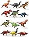 HAPTIME Plastic Assorted Mini Dinosaur Figures Little Dinosaur Figurine Small Dino Toy 15 inch 3 inch Great for Dino Cake Topper Easter Eggs Filler Pack of 12 - Image 3