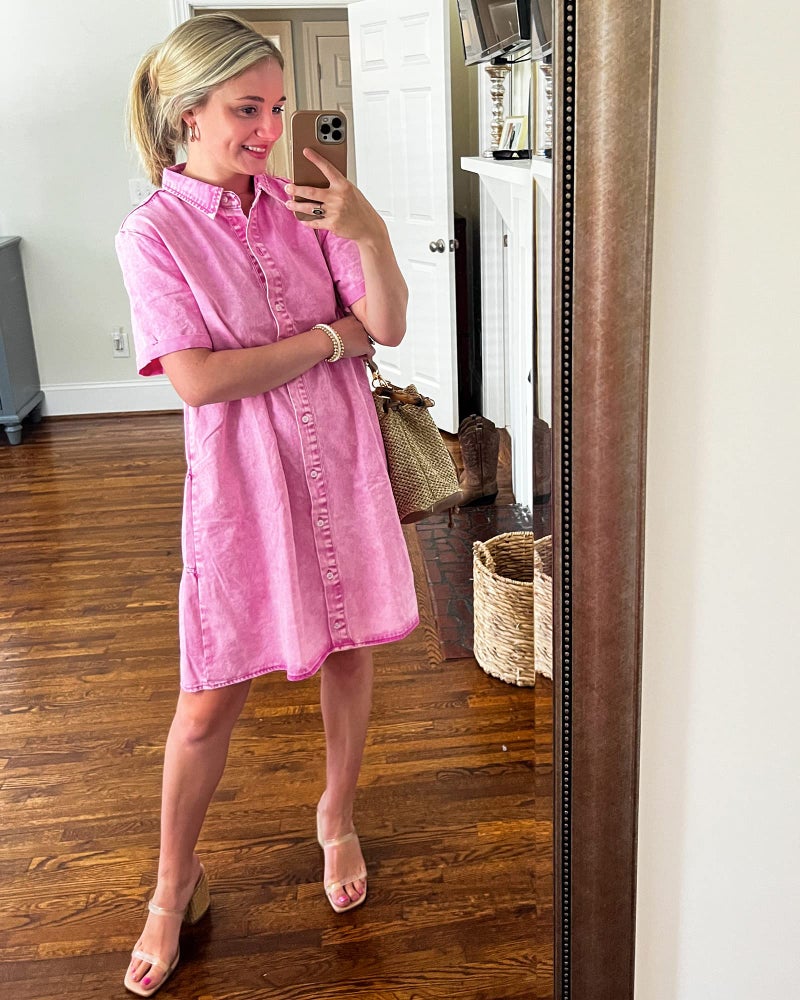 GRAPENT Summer Dresses for Women 2026 Casual Fall Dress for Women Flower Dress Womens Summer Dresses Knee Length Short Pink Homecoming Party Cocktail Concert Outfits Color Aurora Size XL - Image 3