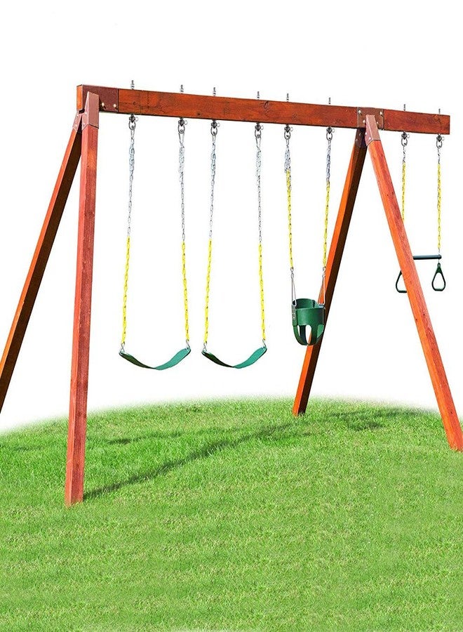 Dolibest Set of 2 Permanent Antirust Stainless Steel 304 Heavy Duty Swing Hangers, 1800LB Capacity, Wood and Steel Beam Yoga Hammock Chair Punching Bag Porch Swing Sets,180° Swing, 7.67‘’ - Image 3