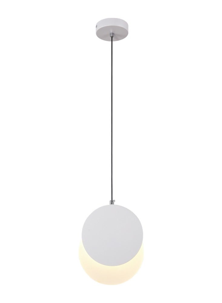 Vmax Modern Pendant Light | 3 Color- (Warm-Neutral-Cool White) LED Hanging Ceiling Light for Bedroom, Living Room, Dining, Kitchen Island | Minimalist Chandelier Drop Light (8W- WH- 22CM- 3Color) - Image 1