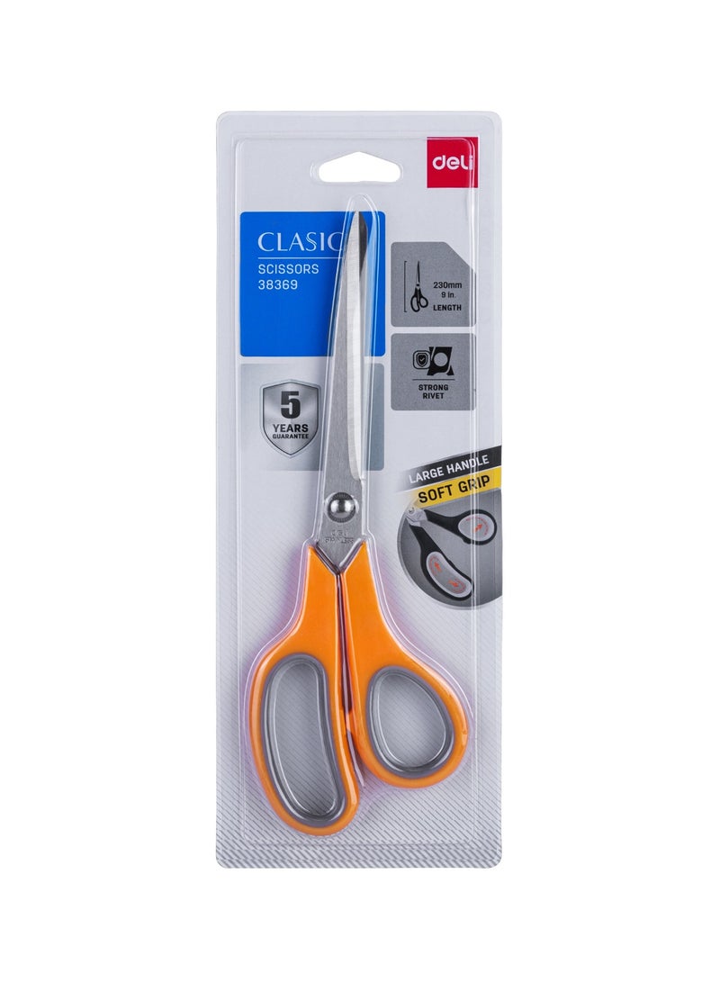 Deli E38369 Scissors 230mm, Assorted Colors, Stainless Steel Edge, Ergonomic Handle - Image 3
