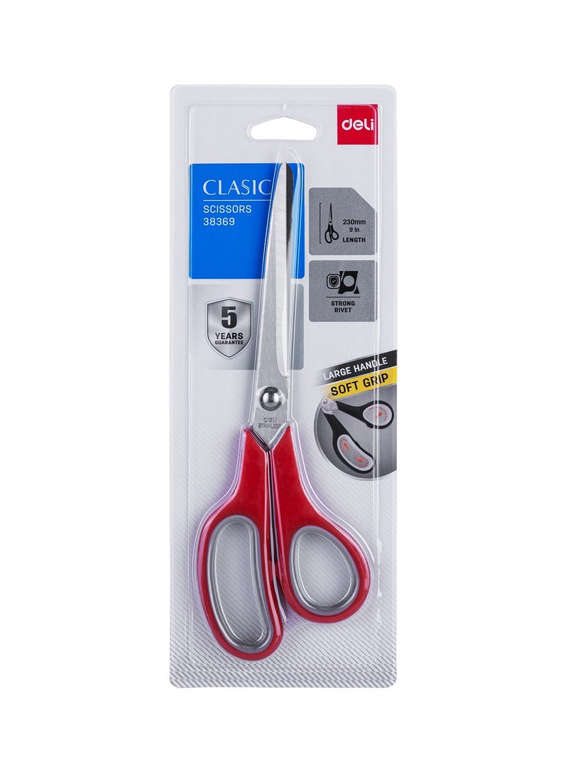Deli E38369 Scissors 230mm, Assorted Colors, Stainless Steel Edge, Ergonomic Handle - Image 4
