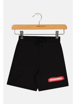 DSQUARED2 Toddlers Boy Brand Logo Basic Shorts, Black  - Image 1