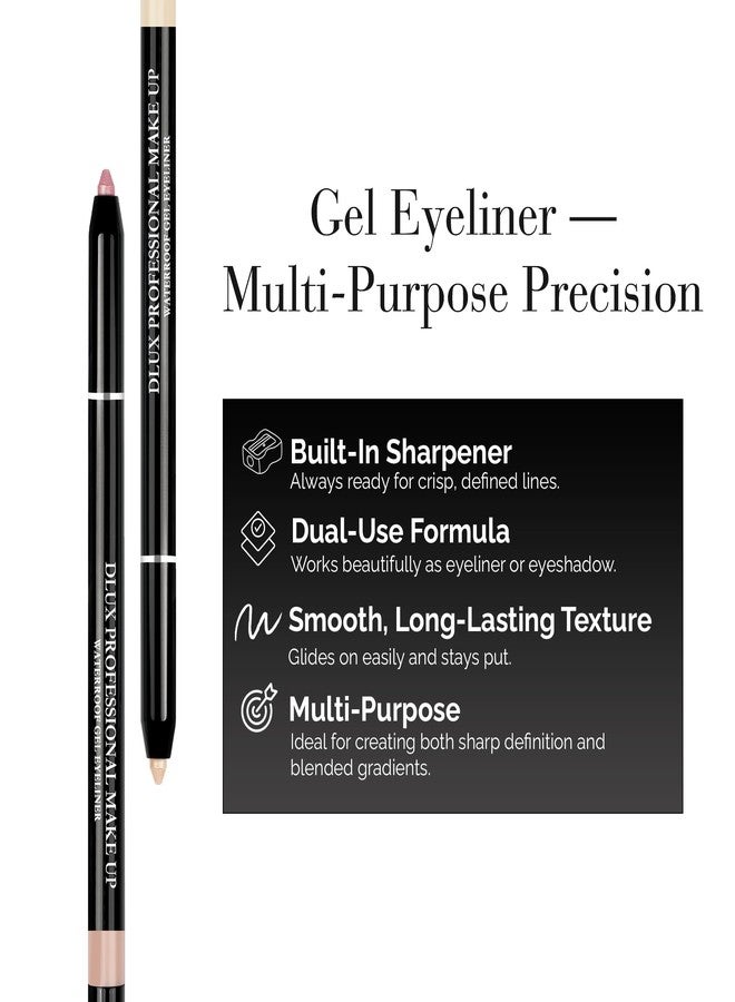 DLUX PROFESSIONAL Gel Eyeliner - 4g Stick Eye liner, Waterproof Pencil Gel Liner, Smooth Cream Eye shadow, Smudge-Free, Long-Lasting, Intense Colours, Easy To Use Korean Cosmetic - Image 4