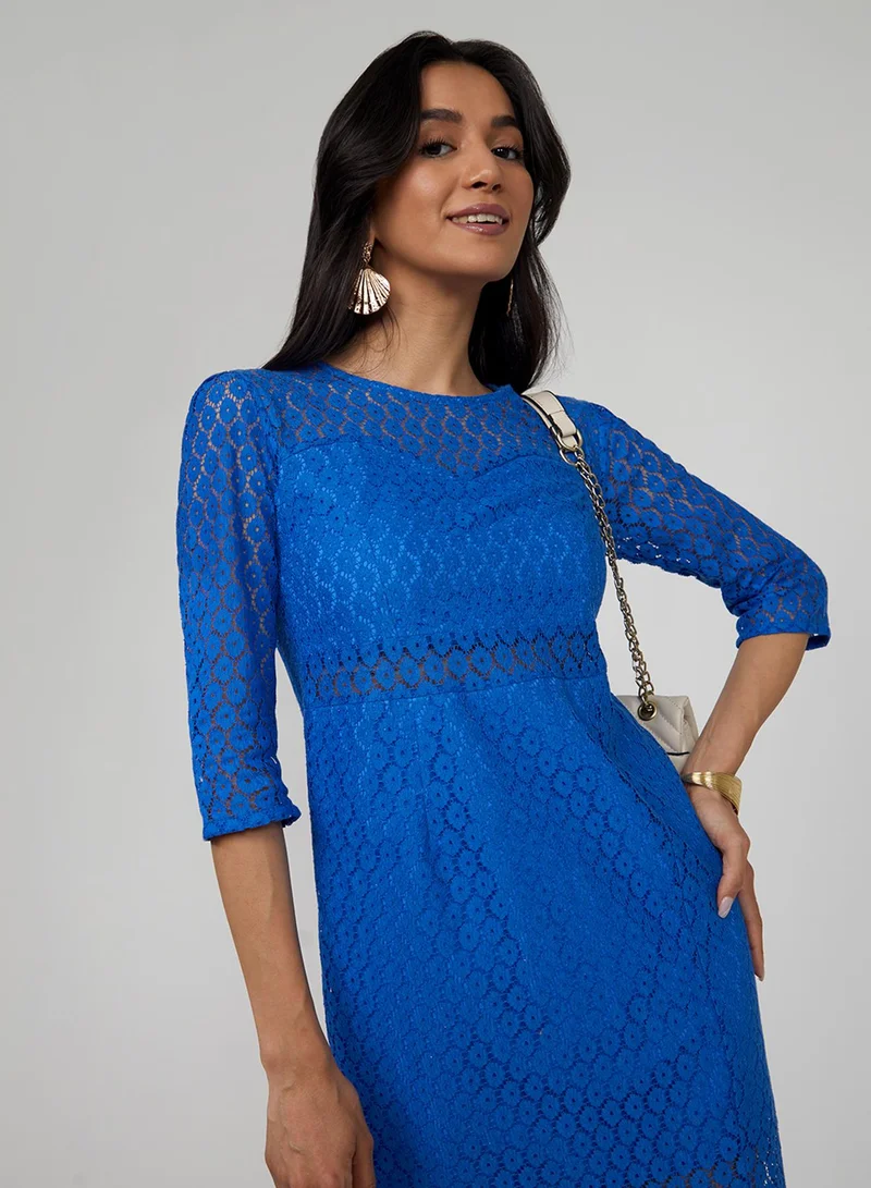 Women's Onyx Black Ditsy Floral Dress