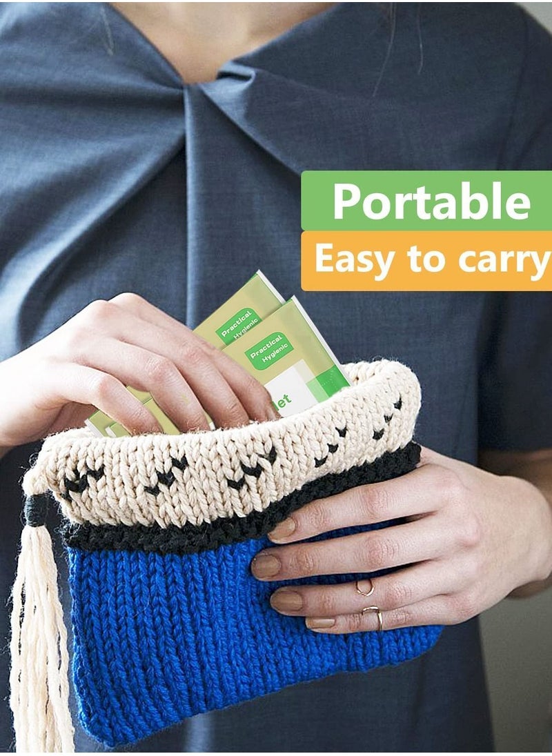 100 Pcs Toilet Seat Covers Disposable,Flushable Portable Travel Paper Cover for Adults,Kids Potty Training,Travel,10 Individually Packing