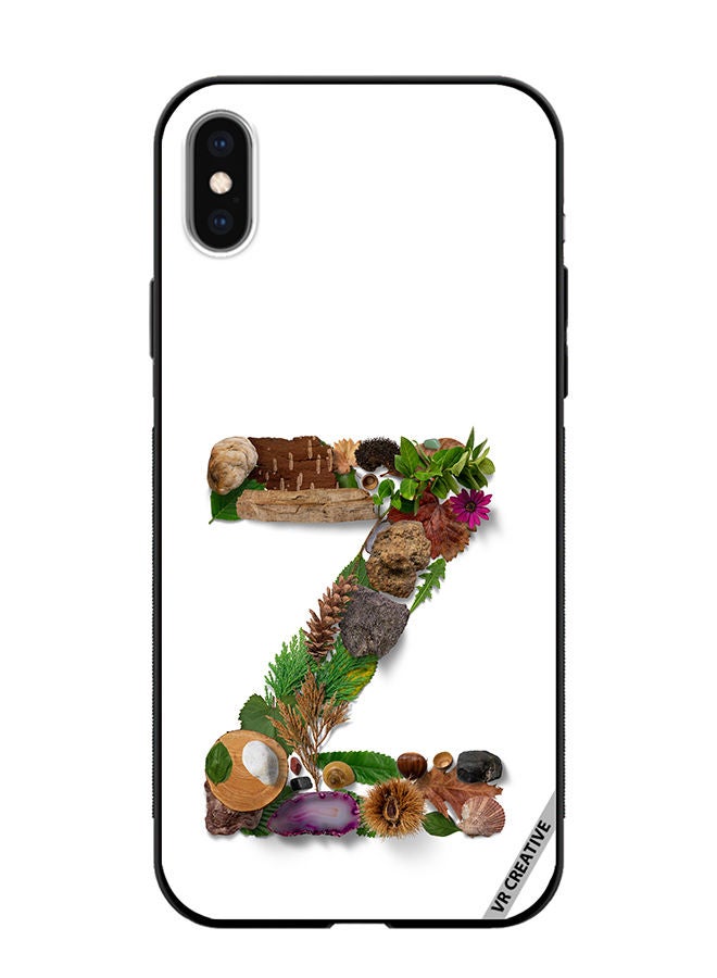 VR CREATIVE Protective Case Cover For Apple iPhone XS Max Alphabet Z Design Multicolour - Image 1