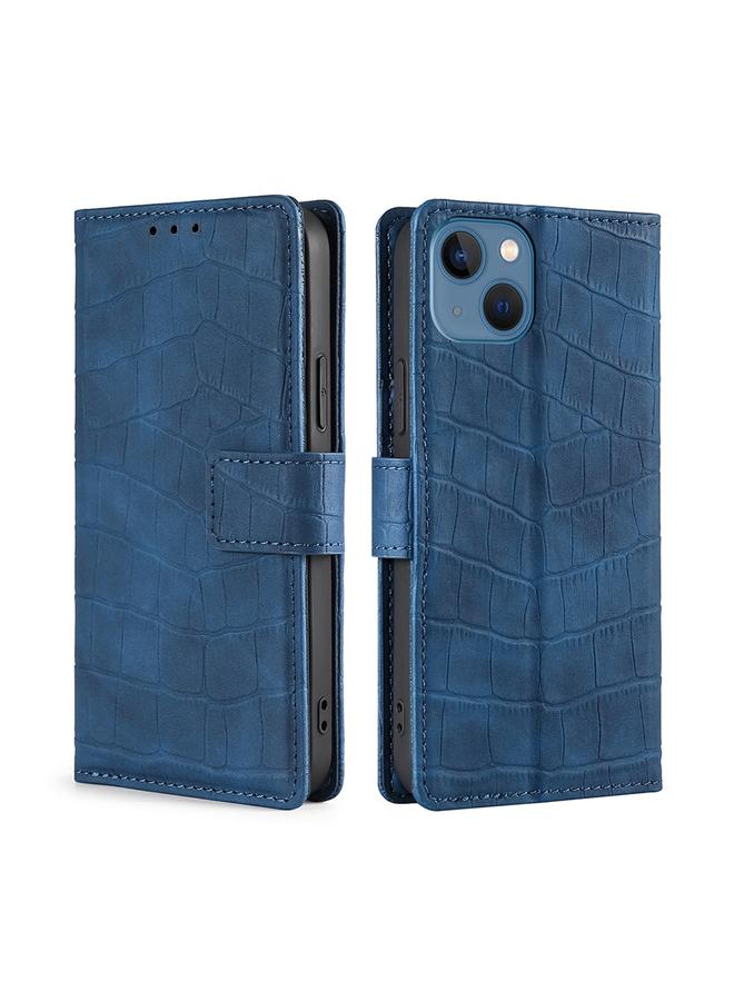 إيروريكس جراب هاتف iPhone 14 مصنوع من جلد التمساح بمشبك مغناطيسي - Image 1