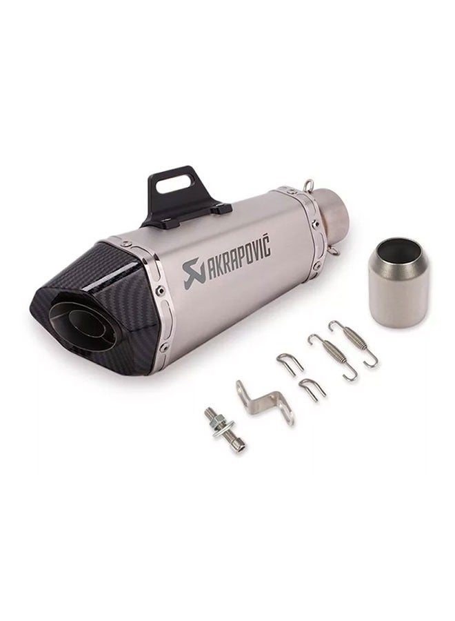 Generic Motorcycle Sports Exhaust Pipe Carbon Fiber Universal - Image 2