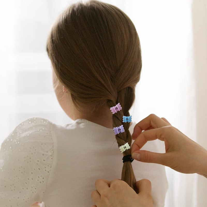 Yongdeli 50 PCS Mini Hair Claw Clipsï¼Œ Bangs Strong Grip Multifunction Clamp Clips. (Jelly color) - Image 3