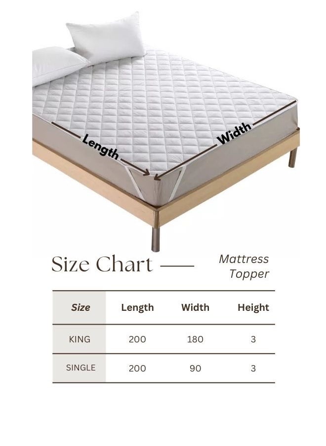 LUNA Home Mattress cover protector for King/single bed, vacuum packed.  - Image 2