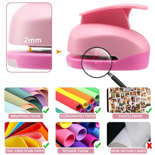 MyArTool 2 Inch Heart Paper Punch - Press Down to Punch Out a Clean, Even Heart Every Time - Perfect for Adding Detail to Gift Tags, Greeting Cards, and DIY Party Decorations - Image 4