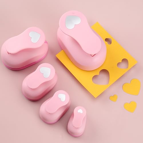 MyArTool 2 Inch Heart Paper Punch - Press Down to Punch Out a Clean, Even Heart Every Time - Perfect for Adding Detail to Gift Tags, Greeting Cards, and DIY Party Decorations - Image 5