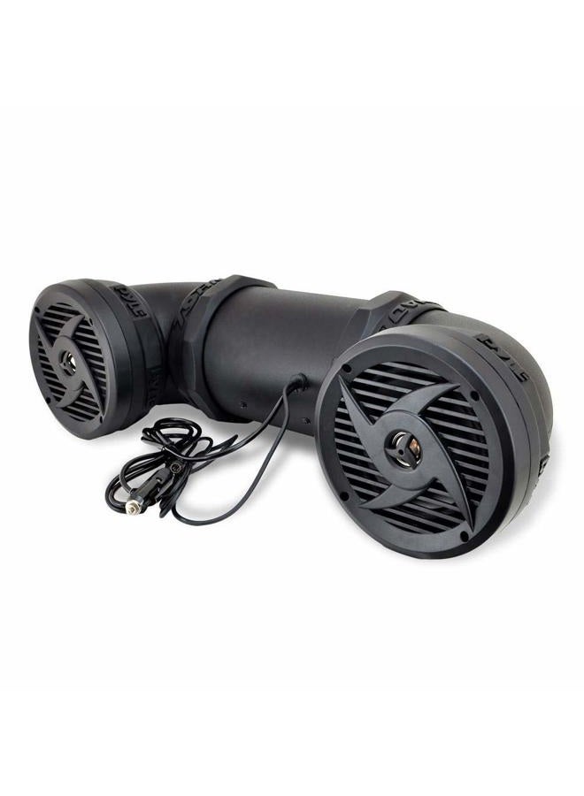 Pyle Waterproof Marine ATV Powered Speakers - 500W UTV Bluetooth Sound System All-Terrain Sound ATV Speakers w/ AUX 3.5mm, 6.5” Dual Audio Sound System for Car, Boat, Golf Carts & Jetski PLATV550BT - Image 2