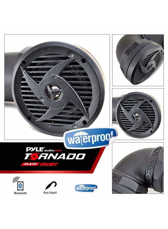 Pyle Waterproof Marine ATV Powered Speakers - 500W UTV Bluetooth Sound System All-Terrain Sound ATV Speakers w/ AUX 3.5mm, 6.5” Dual Audio Sound System for Car, Boat, Golf Carts & Jetski PLATV550BT - Image 5