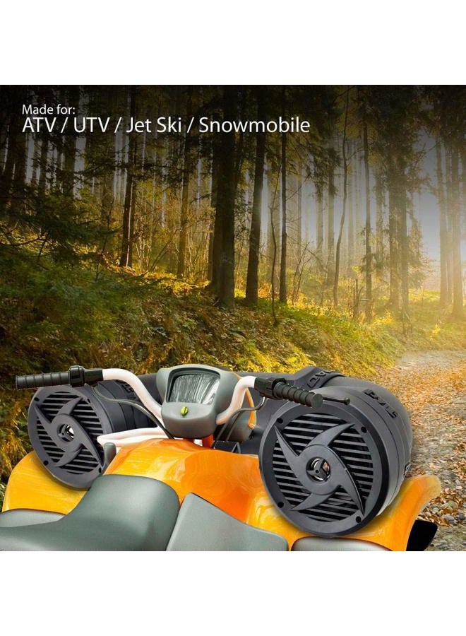 Pyle Waterproof Marine ATV Powered Speakers - 500W UTV Bluetooth Sound System All-Terrain Sound ATV Speakers w/ AUX 3.5mm, 6.5” Dual Audio Sound System for Car, Boat, Golf Carts & Jetski PLATV550BT - Image 4
