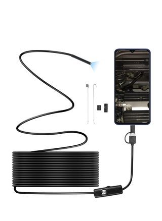 Endoscope Inspection Camera, Borescope Camera with Light, IP67 Waterproof Tube Sink Pipe Drain Camera, Type C Borescope, Snake Camera with 6 LED Light, Borescope Endoscope Camera for Android PC - pzsku/ZDE205BD141D56C075641Z/45/1748703593/eb6086a6-484a-4d6e-b7ab-4ef57a9cf0b1