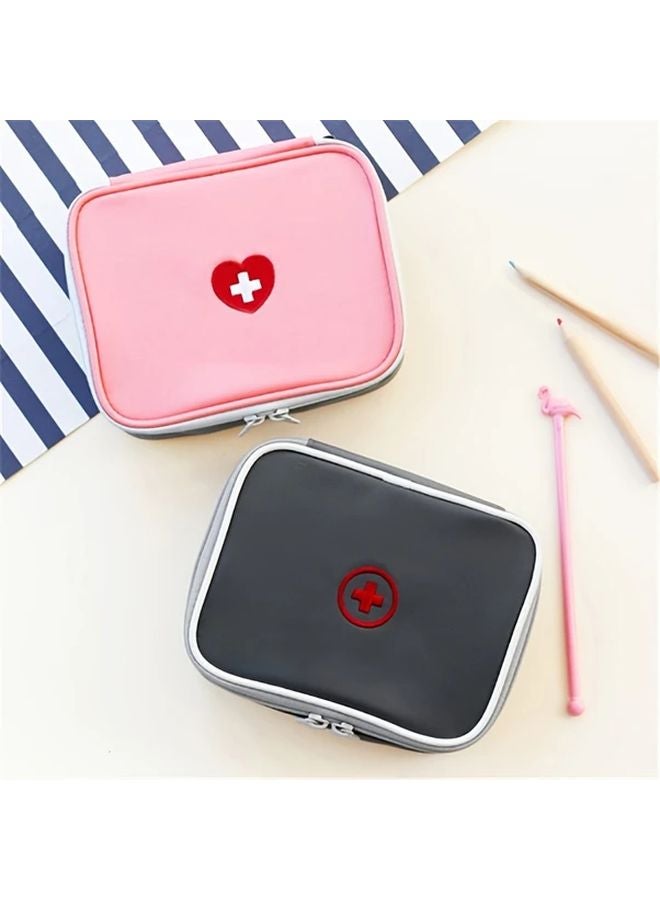 Pink Portable First Aid Bag Travel Emergency Anti Epidemic Medicine Storage - Image 2