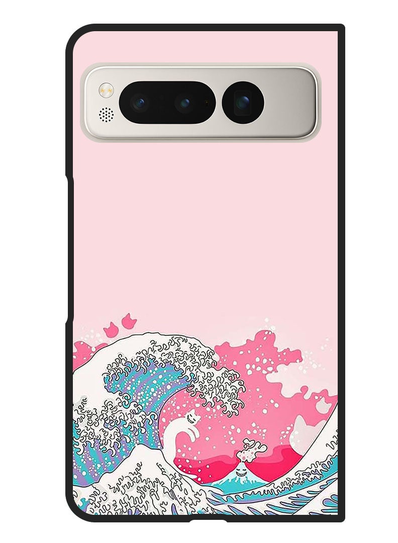 Theodor Protective Case Anti Scratch Shock Proof Bumper Cover for Google Pixel Fold Waves - Image 1