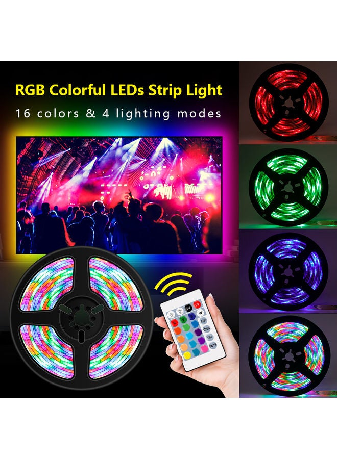إسكدنيا شريط إضاءة LED مع جهاز تحكم عن بعد يعمل بالأشعة تحت الحمراء متعدد الألوان - Image 4