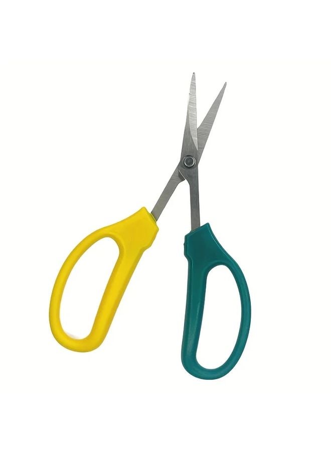 Straight Model Stainless Steel Pruning Shears Dual Color Ambidextrous Garden Scissors For Fruit Vine Flower Cutting - Image 3