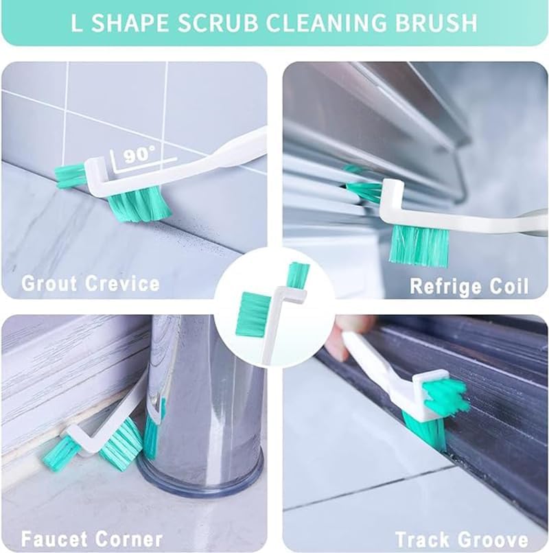 ALMEKAQUZ 8 Pcs Crevice Cleaning Tool Set,Small Cleaning Brushes for Household Gaps Corner Tight Space,Cleaner Scrub Brush for Window Grooves Track,Humidifier,Keyboard,Door Car Vent - Image 3