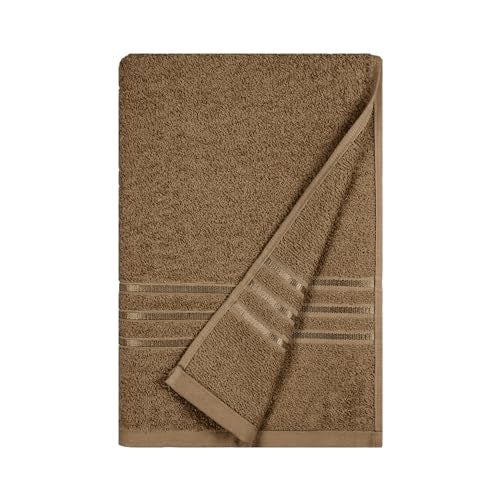MYTRIDENT Bath Towel for Men/Women - Comfort Living, Quick Drying, Travel Friendly - 1 Piece Large Size 100% Cotton 400 GSM (70cmsx140cms) - Brown - Image 2