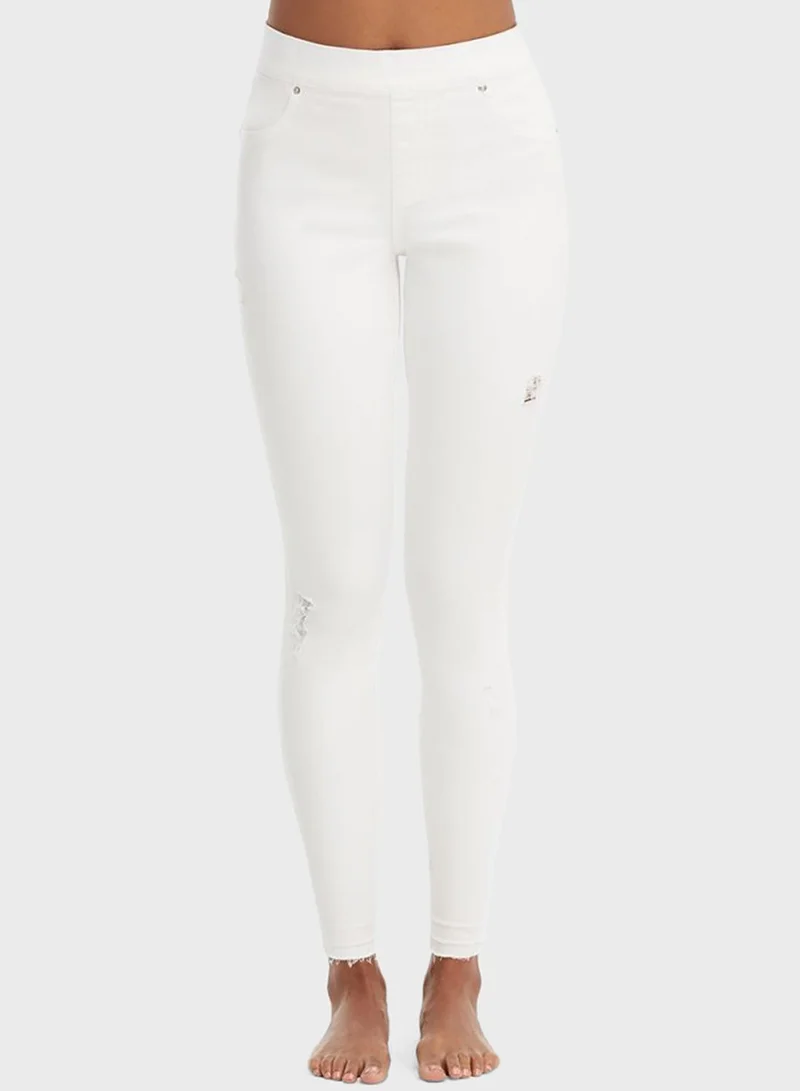 SPANX Distressed Skinny Jeans