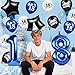 TagreSpike Happy 18th Birthday Balloons Decorations 32 Inch Foil Number 18 Star Balloons Funny Navy Blue Black White Hello 18th Birthday Latex Balloons for Girls Boys 18 Years Old Bday Anniversary Party Supplies - Image 4