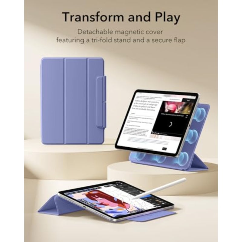 حافظة لجهاز iPad Air 11 بوصة M4/M3/M2 2026/2025/2024، iPad Air 5th/4th Gen (2022/2020): حافظة رفيعة قابلة للطي مع ملحق مغناطيسي قوي، استيقاظ/نوم تلقائي، حماية متينة - Image 3