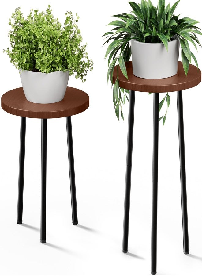SAKSUN Plant Stand Indoor, Mid Century Plant Holder 2 Pack , Corner Plant Stand Modern Plant Table for Indoor Plants Home & Garden Decor , Outdoor Plant Stands for Patio Garden Office Living Room - Image 1