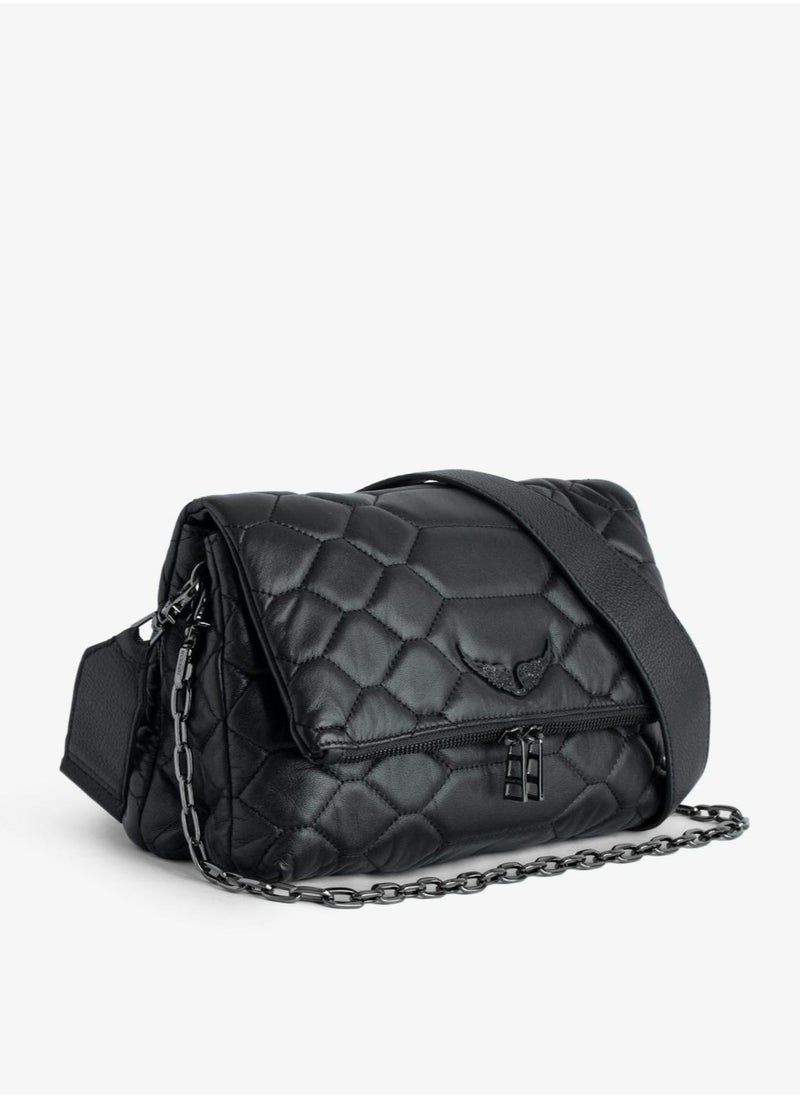 ZADIG & VOLTAIRE - Rocky iconic women’s black grained leather bag - Image 1