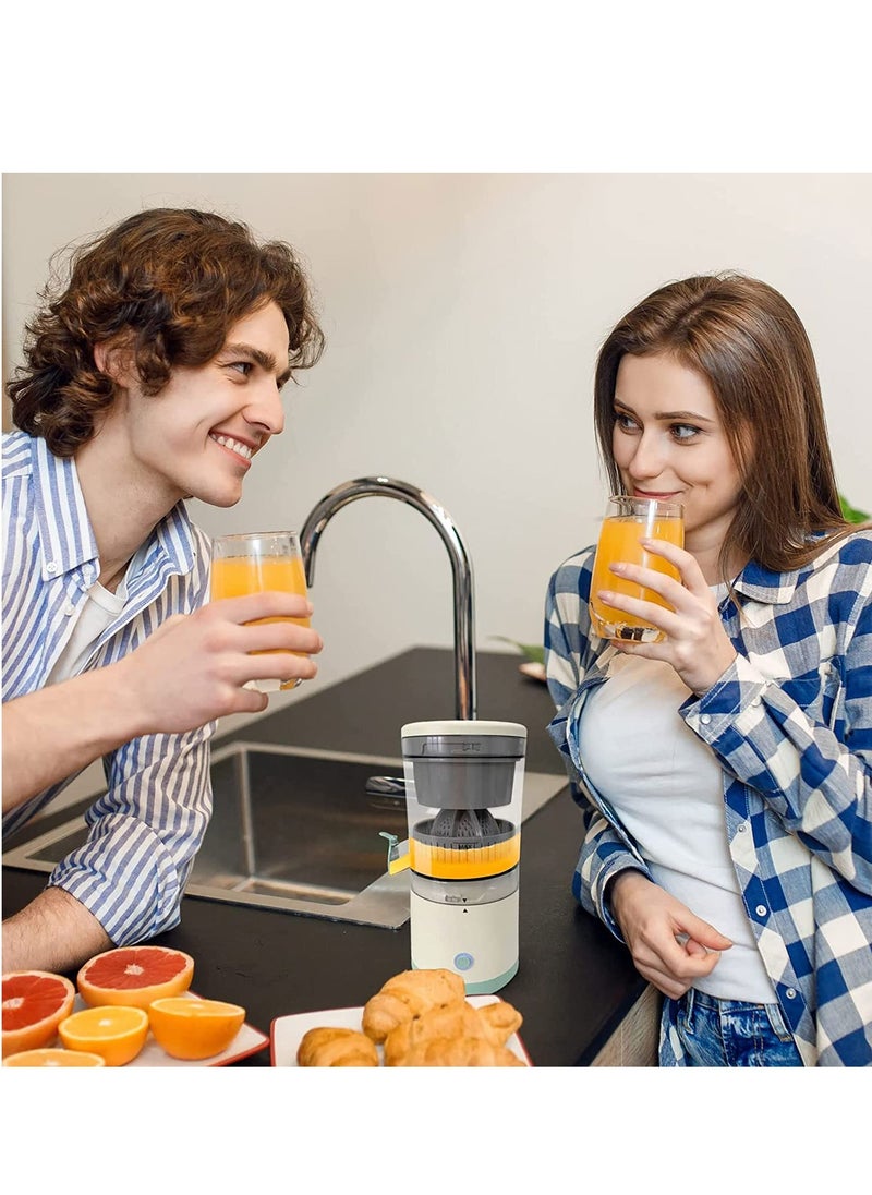 Portable Electric Citrus Juicer, Automatic Household Electric Juicer, Portable Rechargeable Juicer, Orange Juice Squeezer, Rechargeable Juicer Machine with USB, for Orange, Lemon, Grapefruit