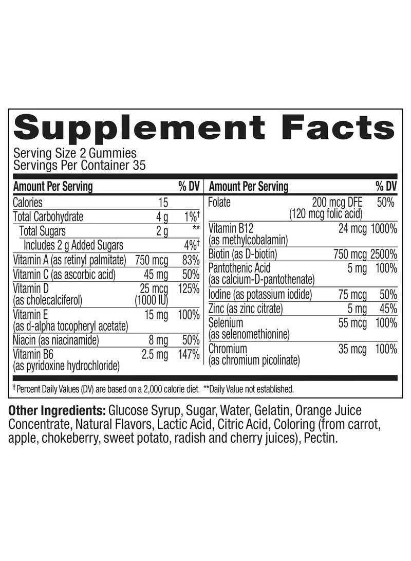 OLLY Teen Girl Multi, Berry Melon - 70 Gummies - Image 4