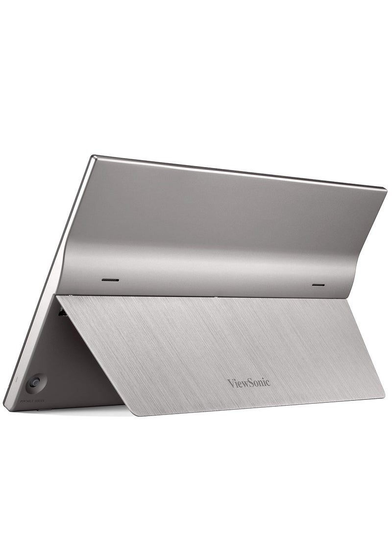 ViewSonic VS - ViewSonic VG1655 15.6 Inch 1080p Portable Monitor with 2 Way Powered 60W USB C, IPS, Eye Care, Dual Speakers, Built-in Stand with Smart Cover - Image 1