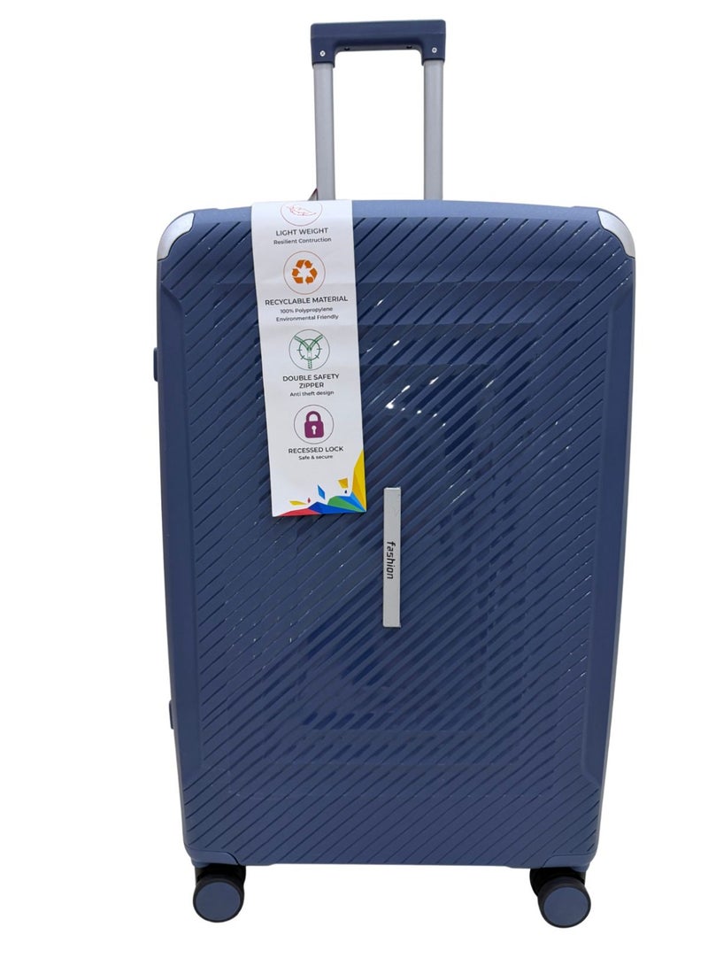 طقم حقائب سفر من مادة PP-بولي بروبيلين (غير قابل للكسر) مكون من 3 قطع بمقاسات 20-24-28 بوصة - Image 3