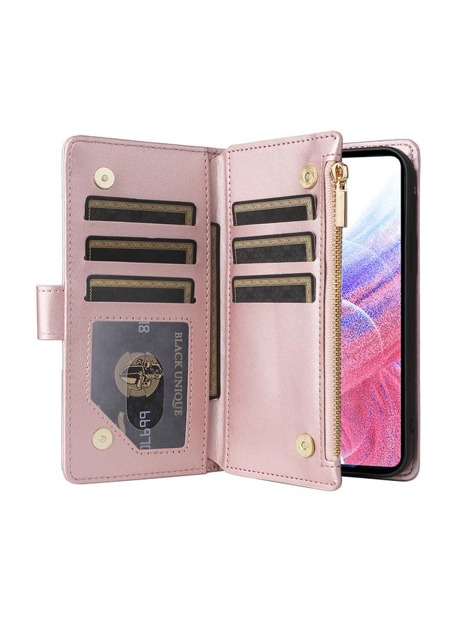 S-TOP Case For Samsung Galaxy A23 4G / M23 Crossbody Zipper Wallet Rhombus Leather Phone Case - Image 4